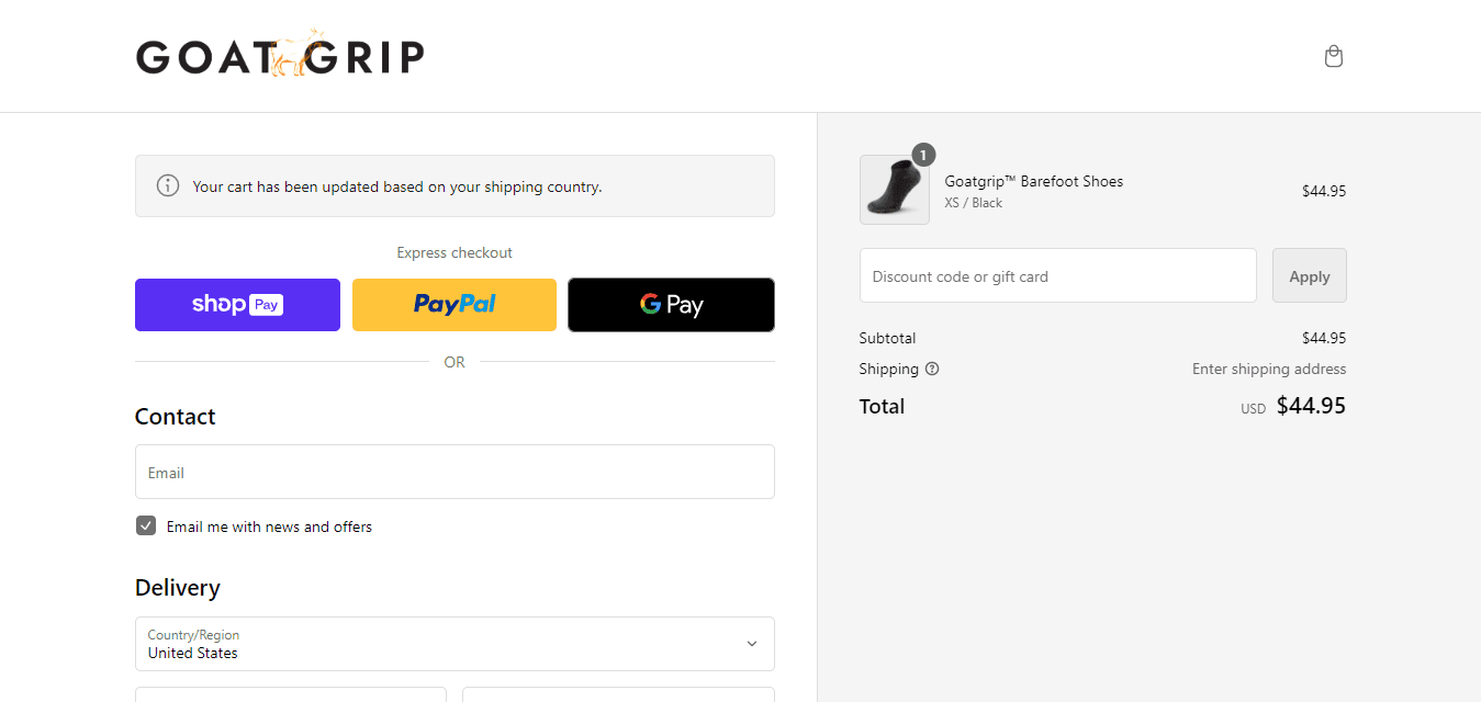 How to apply Goat Grip coupon code